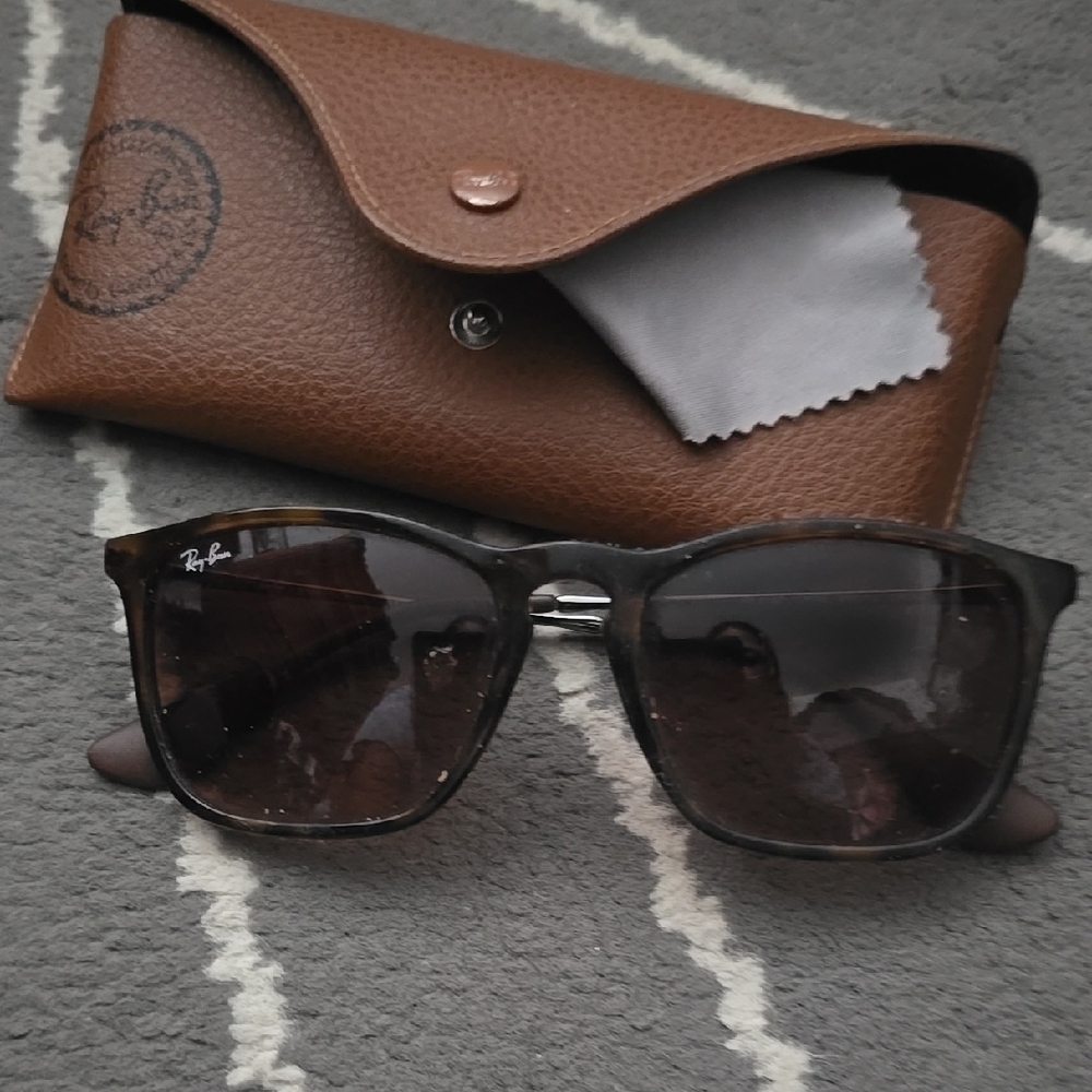 Ray-Ban Brown Sunglasses with Brown Case